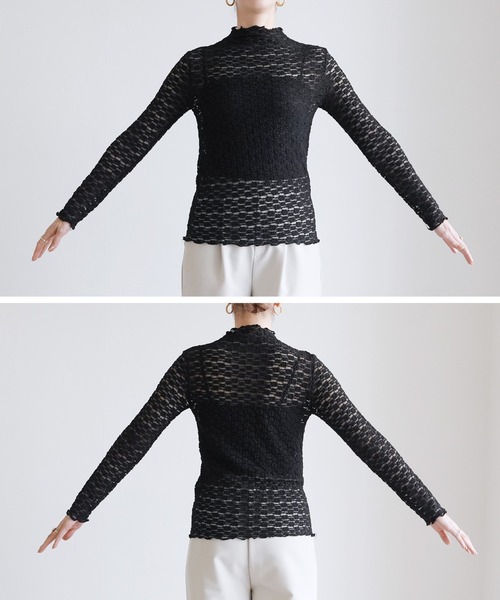 reca（レカ） ブラウス シャツ 「オンオフ問わず着れる！」シアー