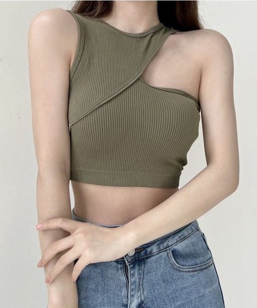【新作・美品】LÝFT ブラトップ　ワンショルダー　M アイボリー LYFT STYLEBLOCK ブラジャー ワンショルダーブラトップ : ZOZOTOWN