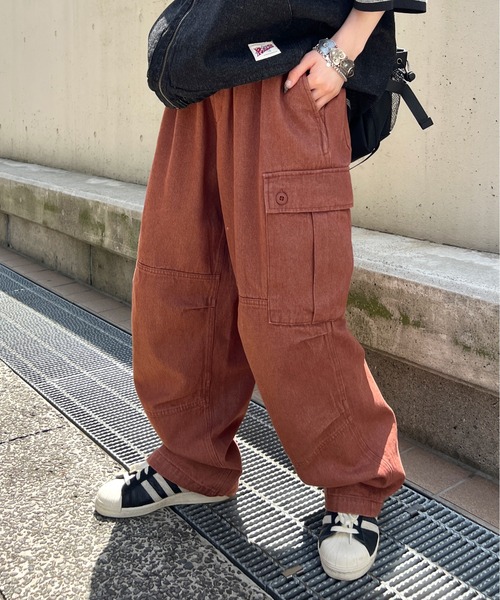 YUKARAカーゴパンツ セール】カーゴパンツ メンズゆったりワイドパンツ（カーゴ