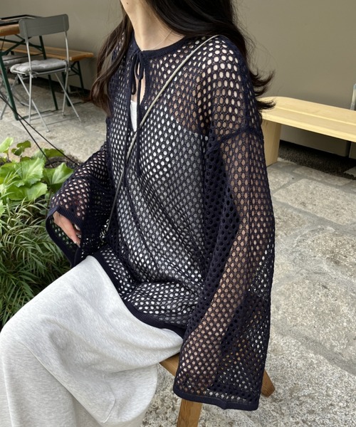 nemne トップス 「低身長用サイズあり」前後2wayスキッパー