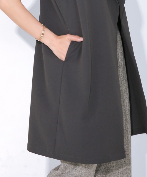 Bou Jeloud（ブージュルード） tシャツ ツイルラペルジレ レディース