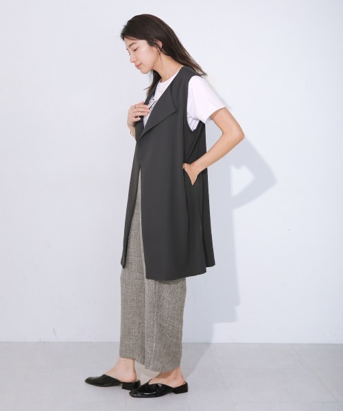 Bou Jeloud（ブージュルード） tシャツ ツイルラペルジレ レディース