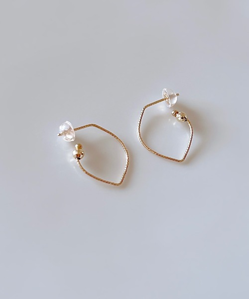 may2❣️K10PG チャーム付き フープピアス may2様専用❣️K10PG チャーム付き フープピアス - メルカリ