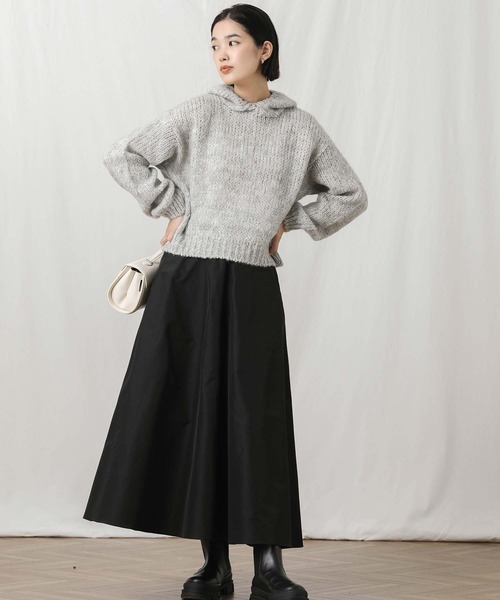 TRICOTS JEAN MARO フード付きドニットセーター TRICOTS JEAN MARC ニット セーター TRICOTSフードニット