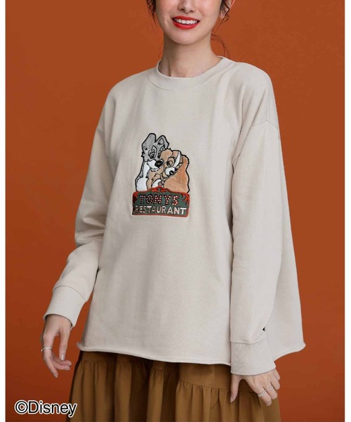 IEDIT（イディット） トレーナー スウェット Disney ファー