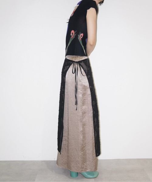 tシャツ 「 select 」pleated print tops /プリーツプリントトップス レディース musubore tシャツ 「 select 」pleated print tops /プリーツ