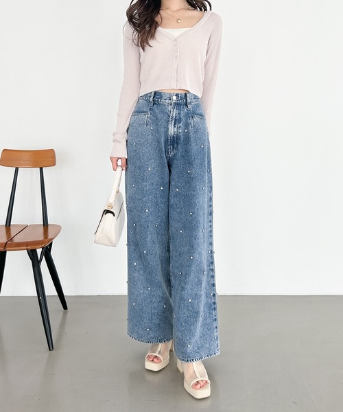 【即購入可能】 Heather（ヘザー） カーディガン シアーラメカーディガン 118739
