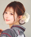浴衣 ヘアアクセサリー 髪飾り パール垂れ付き...の詳細画像3