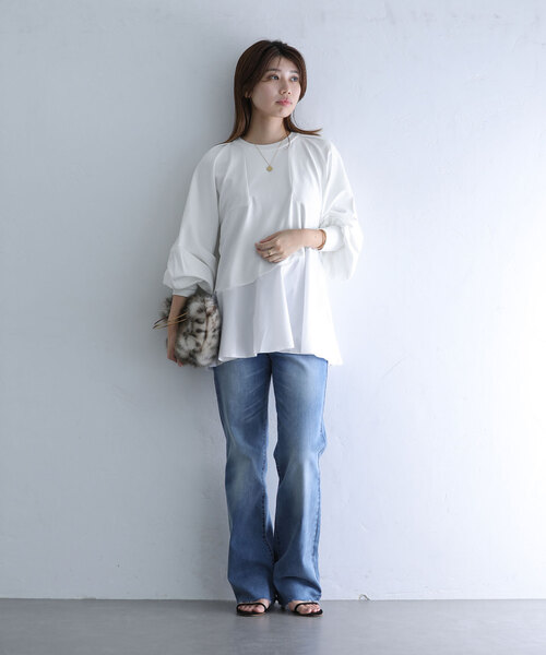 La TOTALITE tシャツ 「MARECHAL TERRE/マルシャルテル」Aラインコンビ  