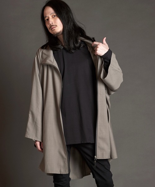 NO ID.（ノーアイディー） ポンチョ 「NO ID.」Stand Collar Dolman