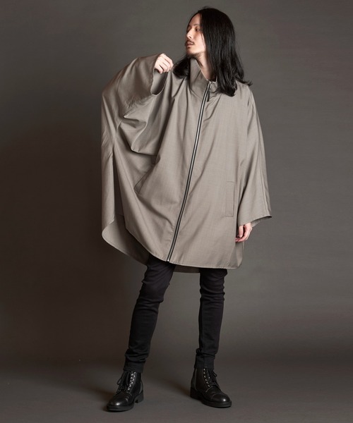 NO ID.（ノーアイディー） ポンチョ 「NO ID.」Stand Collar Dolman
