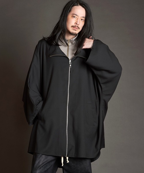 NO ID.（ノーアイディー） ポンチョ 「NO ID.」Stand Collar Dolman