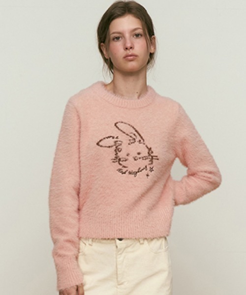 ニット セーター KIRSH WITTY BUNNY JACQUARD KNIT キルシー ウィティーバニー ジャガード ニット レディース ニット セーター KIRSH WITTY BUNNY JACQUARD KNIT キルシー