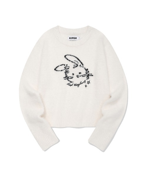 ニット セーター KIRSH WITTY BUNNY JACQUARD KNIT キルシー ウィティーバニー ジャガード ニット レディース ニット セーター KIRSH WITTY BUNNY JACQUARD KNIT キルシー
