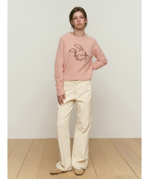 ニット セーター KIRSH WITTY BUNNY JACQUARD KNIT キルシー ウィティーバニー ジャガード ニット レディース ニット セーター KIRSH WITTY BUNNY JACQUARD KNIT キルシー