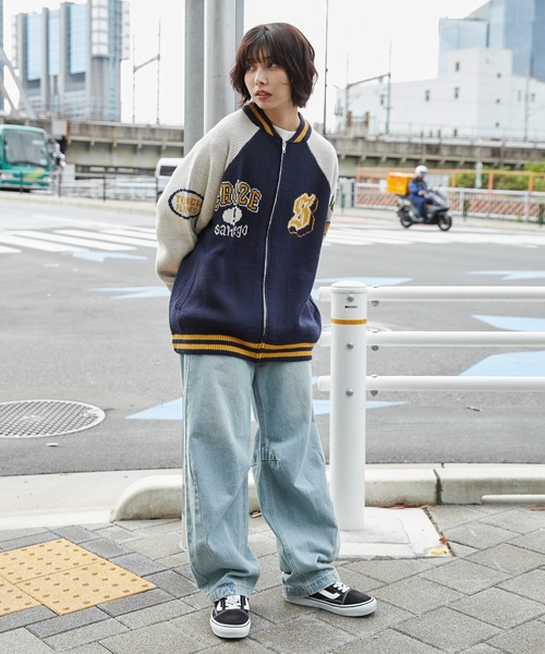WEGO（ウィゴー） カーディガン WEGO/ジャガードニットスタジャン