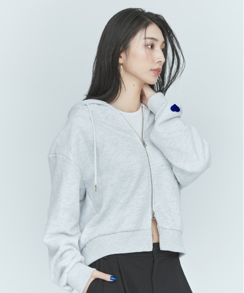 BLUE×PALANG（ブルーパラン） パーカー BASIC WZIP HOODIE レディース
