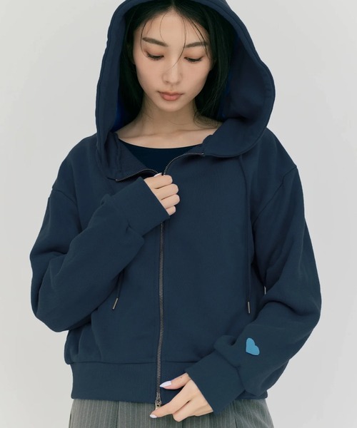 BLUE×PALANG（ブルーパラン） パーカー BASIC WZIP HOODIE レディース