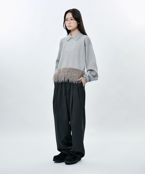 ニット セーター FEATHER DOCKING CROPPED KNIT レディース M TO R ニット セーター FEATHER DOCKING CROPPED KNIT