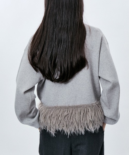 M TO R ニット セーター FEATHER DOCKING CROPPED KNIT