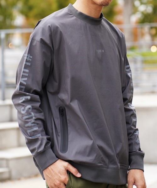 トレーナー スウェット (RM)「LUXE/R GOLF」ストレッチ ブロード ロゴ