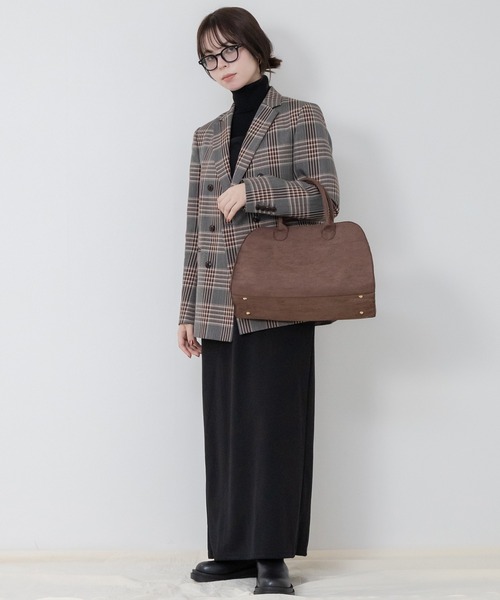 HEILIS（ヘイリス） ボストンバッグ 「A4サイズ」サイドベルトスエード