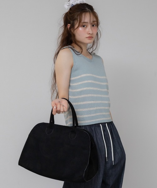 HEILIS（ヘイリス） ボストンバッグ 「A4サイズ」サイドベルトスエード