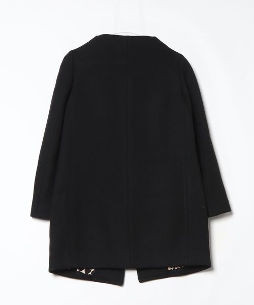 kate spade new yorkブラックコート　美品　サイズ2A kate spade NEW YORK（ケイト・スペード ニューヨーク） ノーカラー