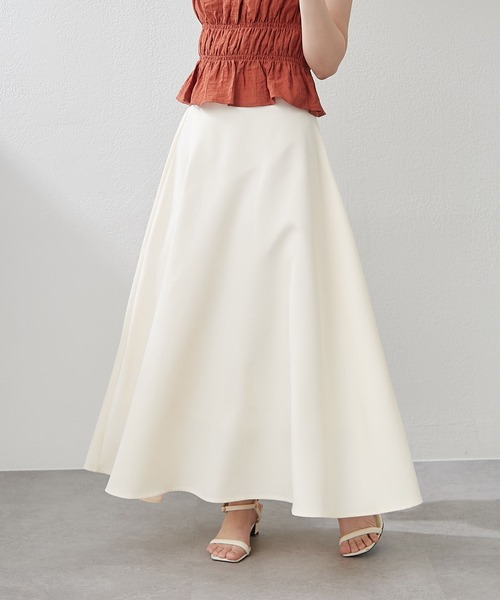 continuer de NICE CLAUP スカート 「−3kg見え!」ハイウエストフレア