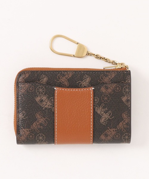 エッセンシャル Lジップ キー ケース ホース アンド キャリッジ COACH キーケース エッセンシャル Lジップ キー ケース・ホース