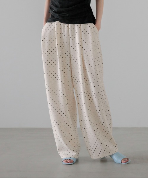 uvカット ワイドパンツ スウェットパンツ ジャージ カットイージーコクーンパンツ　292362 レディースの画像