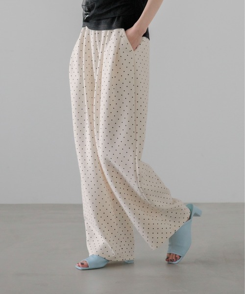 uvカット ワイドパンツ スウェットパンツ ジャージ カットイージーコクーンパンツ　292362 レディースの画像