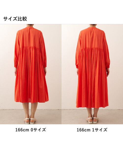 BEARDSLEY ワンピース 「FRIPIER」シフォンデニムギャザーワンピ