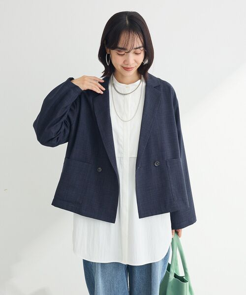 レディース ショートコート テーラードジャケット b10566 MAISON DE THERESE ジャケット テーラードジャケット ショート丈