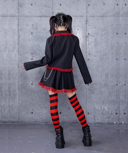 Amilige（アミリージュ） セットアップ エンブレムワッペン付きレース