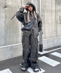 パンツ DIGYOUROWNGRAVE 2WAYLEATHER CARGOPANTS 2 DIG YOUR OWN GRAVE】2WAY LEATHER CARGO PANTS / 【ディグユア