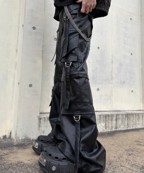パンツ DIG YOUR OWN GRAVE 2WAY セール】【DIG YOUR OWN GRAVE】2WAY COATING CARGO PANTS
