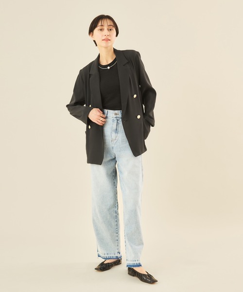 Muscat ジャケット テーラードジャケット ボクシーダブルジャケット