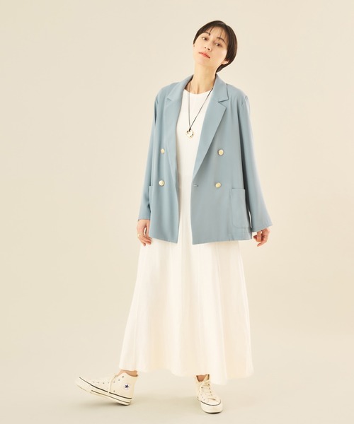 Muscat ジャケット テーラードジャケット ボクシーダブルジャケット