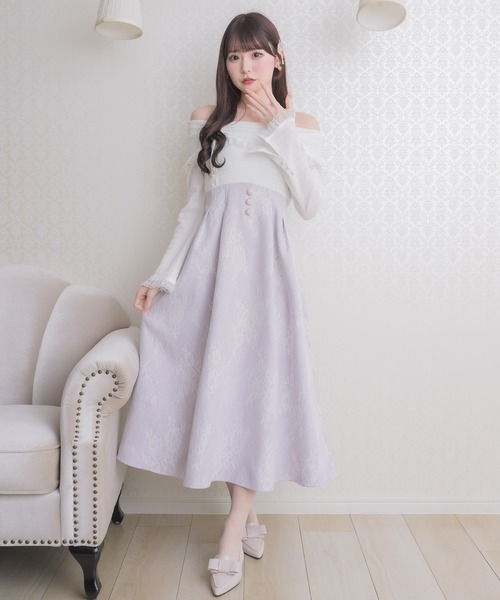 クチュールバイロジータ ワンピース オフショルドッキングワンピース