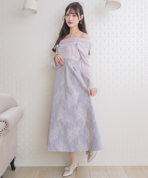 クチュールバイロジータ ワンピース オフショルドッキングワンピース