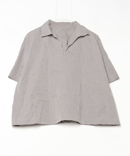 「MACPHEE」 半袖シャツ 36 ブラウン レディース