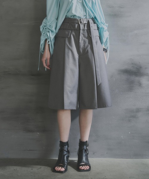 2WAYダブルウエストカーブハーフパンツ 2way Double Waist Curve Shorts/2WAYダブルウエストカーブ
