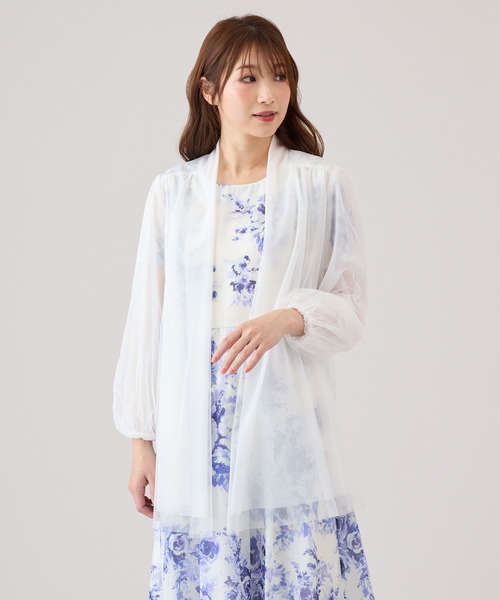 タグ付き未使用　Tiaraチュールカーデガン　定価1万6000円 ペプラムカーディガン｜TIARA（ティアラ）｜商品詳細