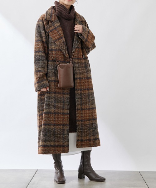 「COLONY 2139」 チェスターコート MEDIUM モカ レディース_画像4