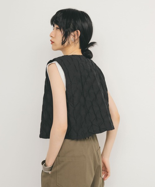 Conte フライフロントジレ　ベスト conte＞フライフロント ジレ