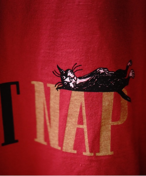 REMI RELIEF(レミレリーフ) 別注20／-天竺BIGサイズTシャツ(BE CAT NAP) REMI RELIEF(レミレリーフ) 別注20/-天竺BIGサイズTシャツ(BE