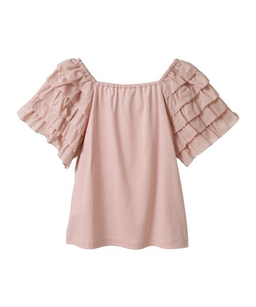tシャツ ローンフリル袖使いカットソー レディース PINK HOUSE tシャツ ローンフリル袖使いカットソー レディース