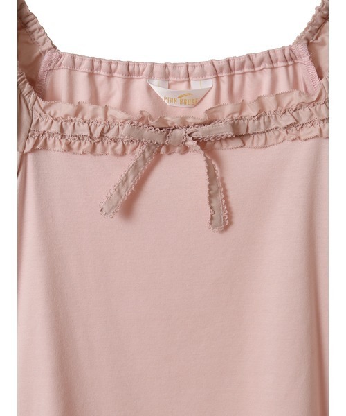 PINK HOUSE tシャツ ローンフリル袖使いカットソー レディース