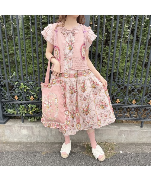 tシャツ ローンフリル袖使いカットソー レディース PINK HOUSE tシャツ ローンフリル袖使いカットソー レディース